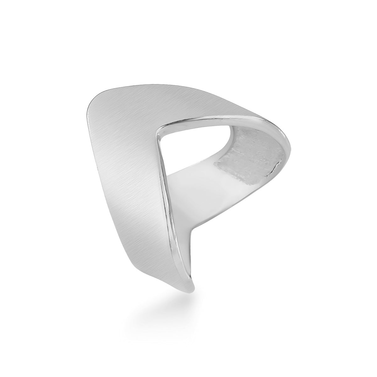 Anel em Ouro Liso Fosco Acetinado Traga Luz