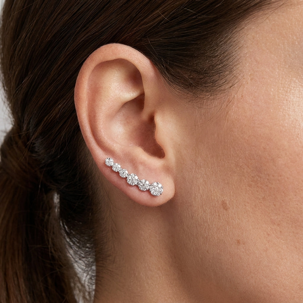 Brinco Earcuff Coleção Reflexos Invisíveis