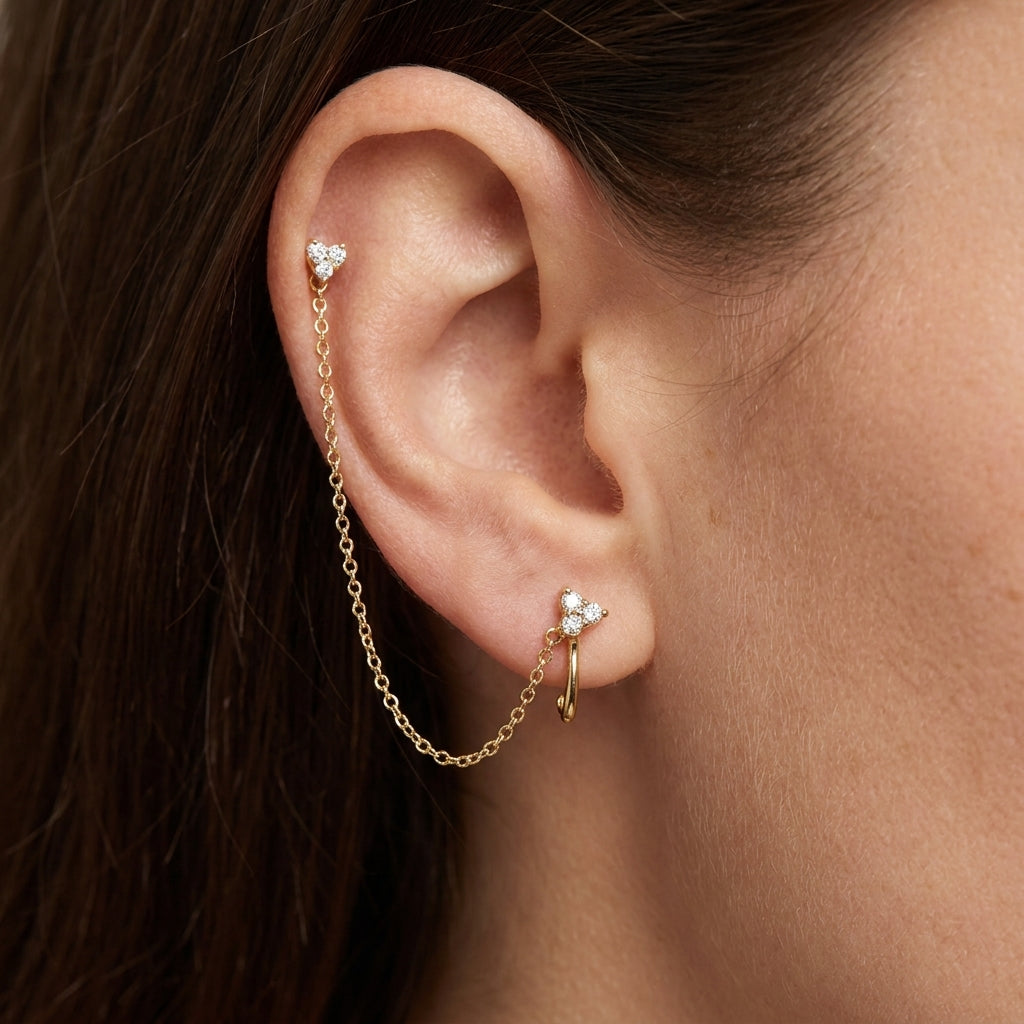 Brinco Piercing Coleção Reflexos Invisíveis