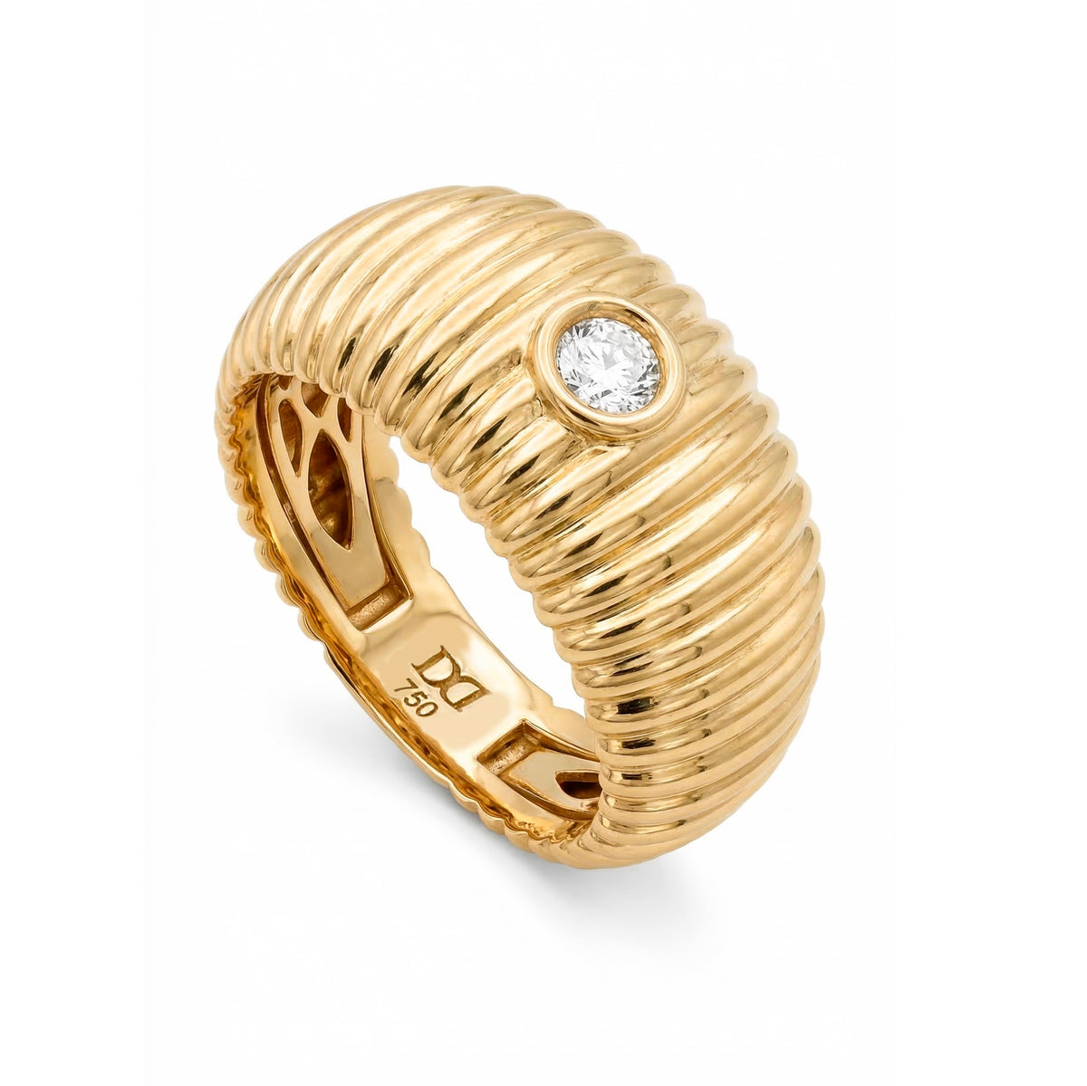 Anel Canelado Coleção Centesimais