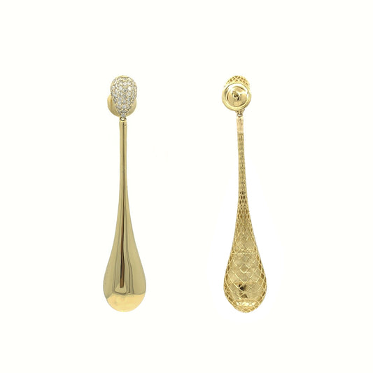 Brinco Gota Coleção Capim Dourado