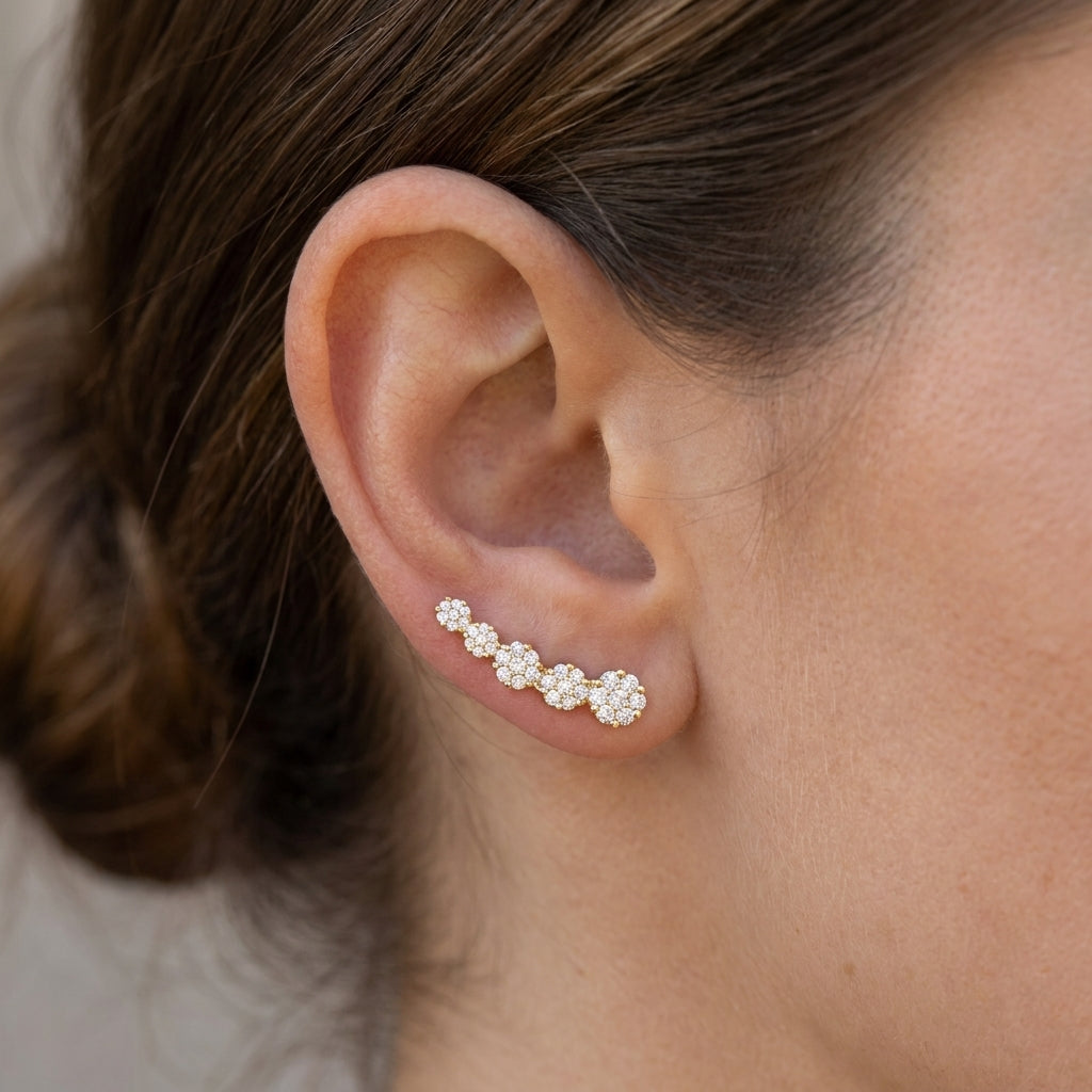 Brinco Earcuff Coleção Reflexos Invisíveis