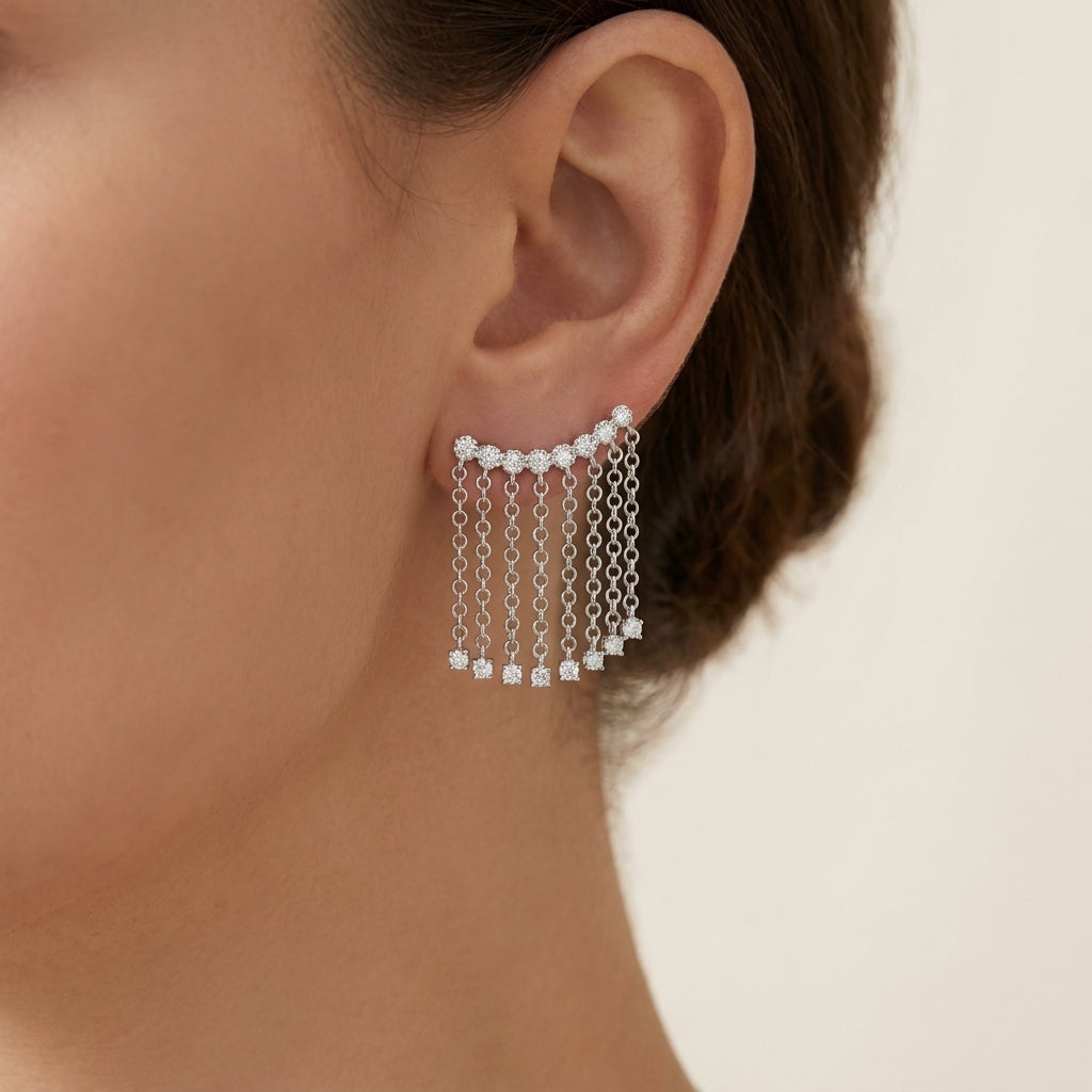 Brincos Ear-Cuff Coleção Reflexos Invisíveis