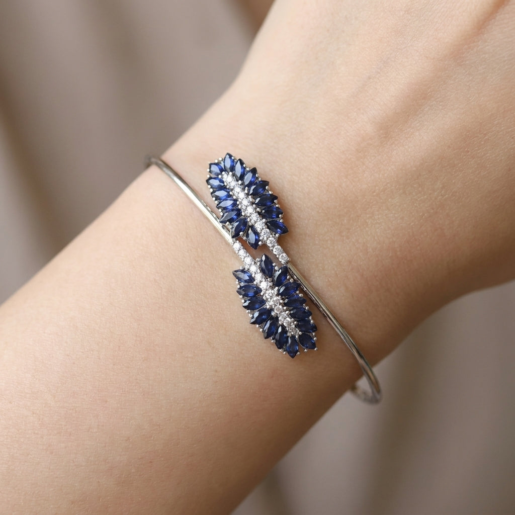 Bracelete Folha Safira