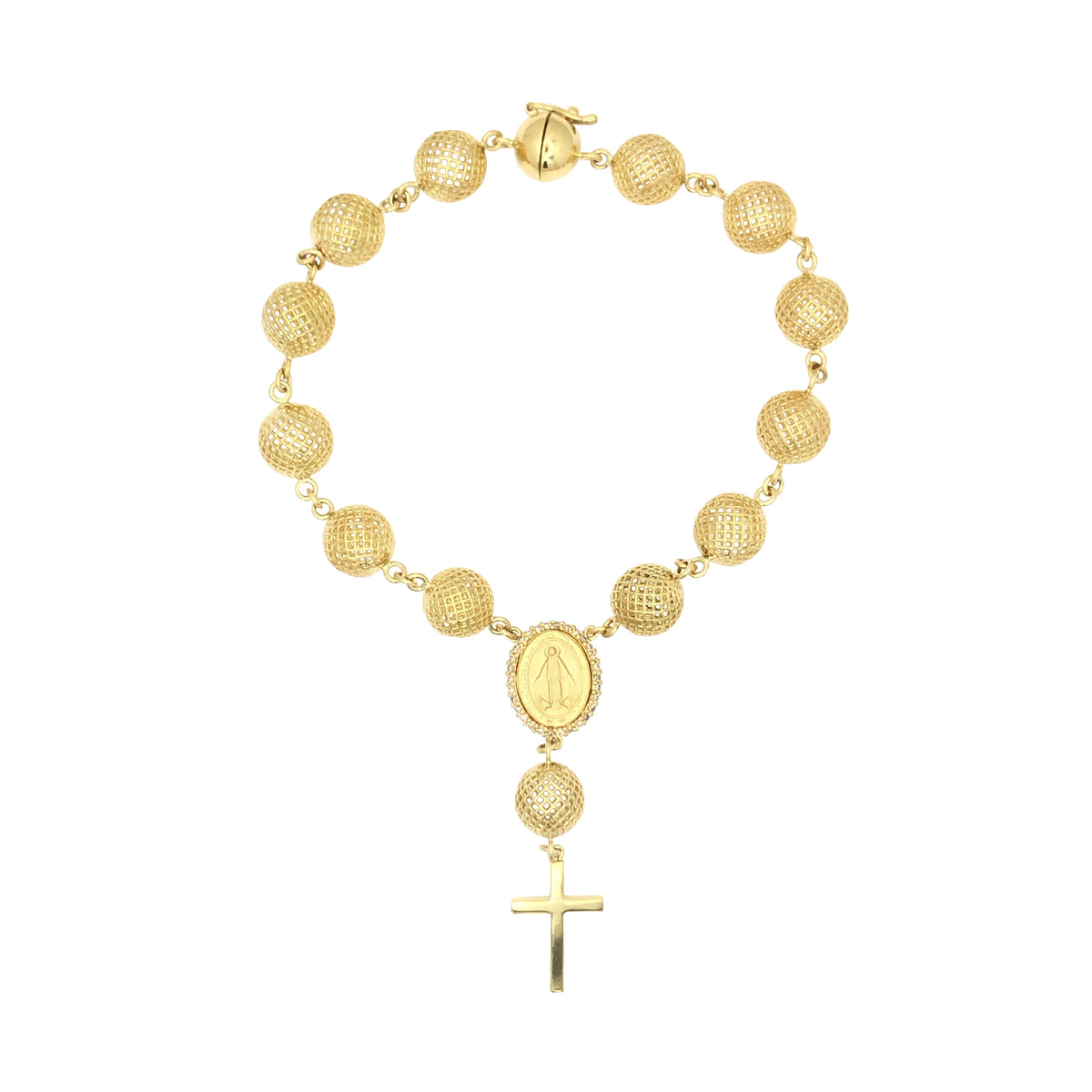 Pulseira Terço Coleção Capim Dourado